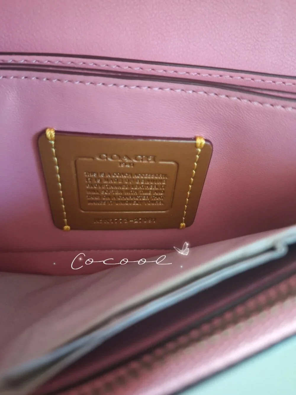 NWT Coach 1941 Dinky Pink Multi Foldove Colorblock Quilting Rivets Bag 27091-New